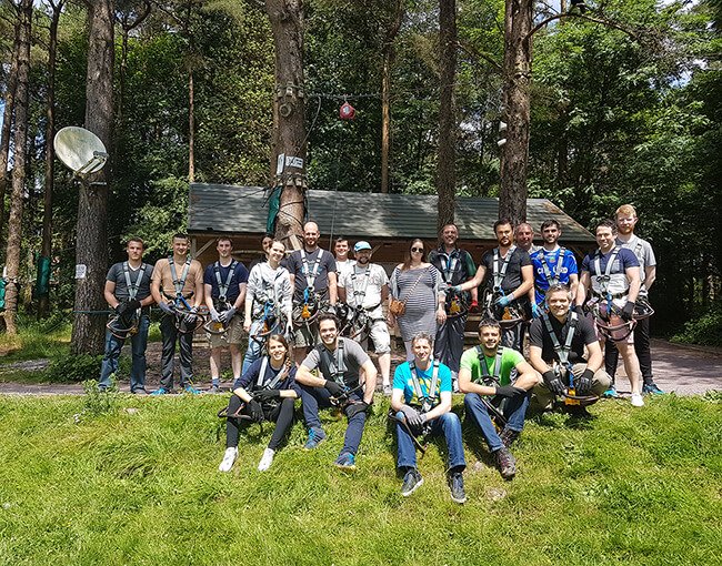 Cork office flying through the treetops!