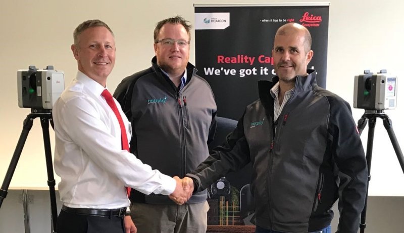 Murphy Surveys becomes the first survey company in the UK and Ireland to invest in the Leica RTC360, the world's first 3D laser scanner with automatic in-field pre-registration launched this week at HxGN Live