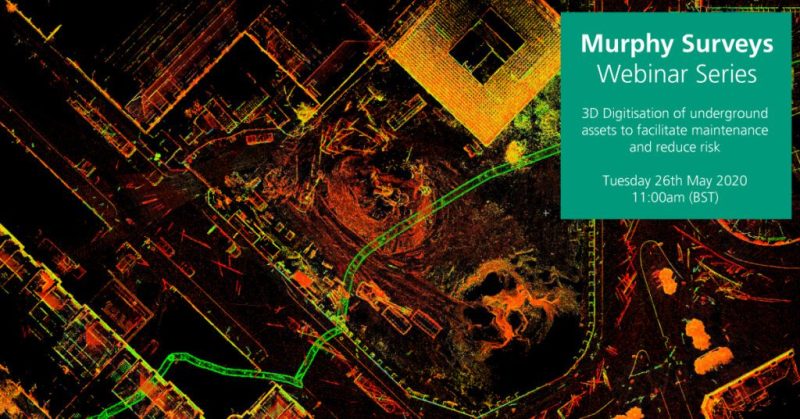 Webinar Series: 3D Digitisation of underground assets to facilitate maintenance and reduce risk