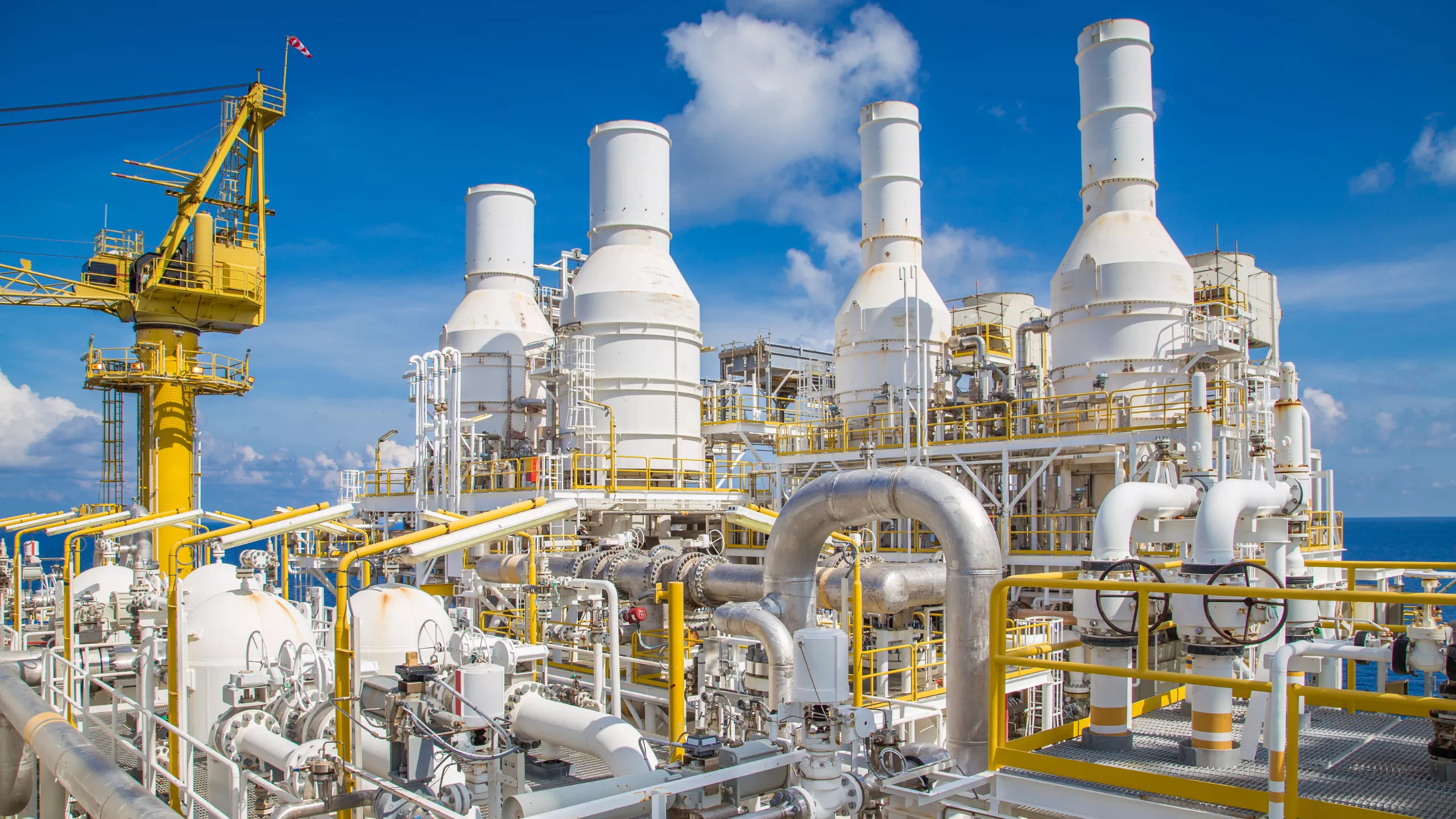 Stock image displaying industrial location of oil and gas station.