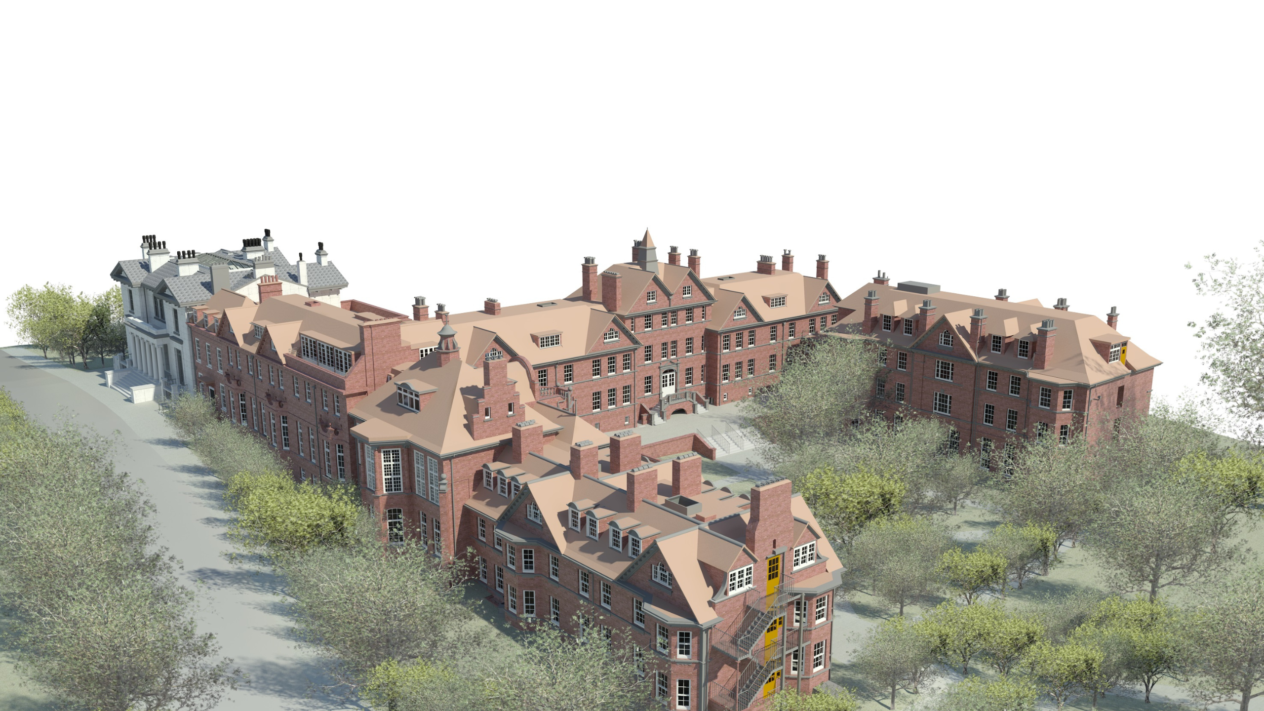 3D image of residential buildings