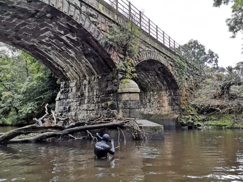 River Inspection of a bridge
