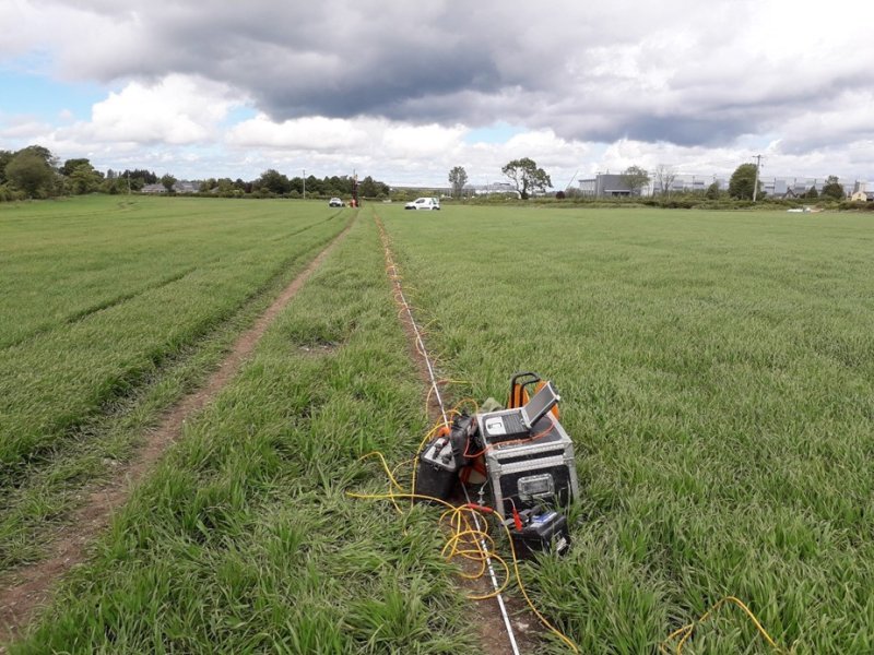 ERT acquisition being run on site