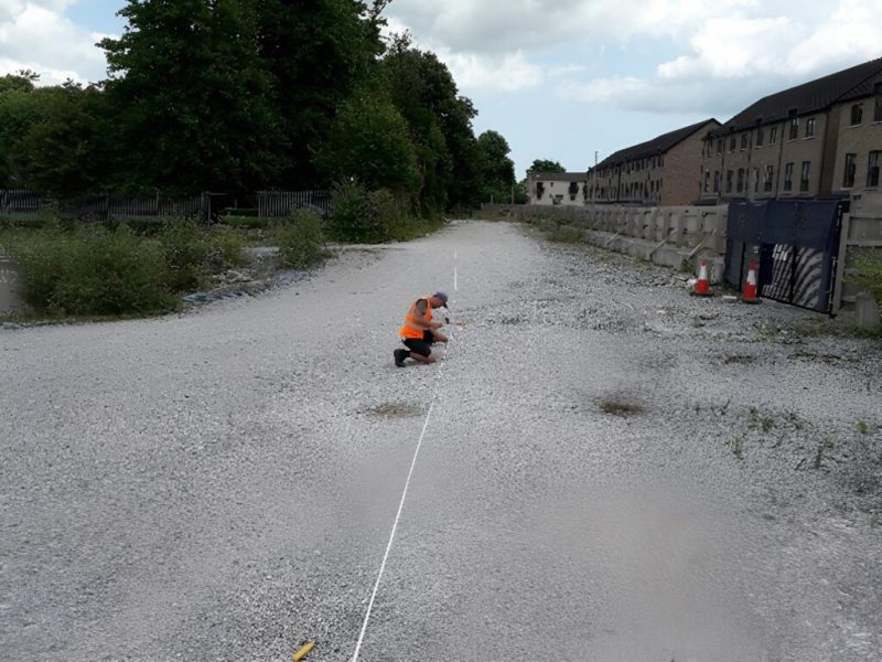 Unsuccessful attempt to plant electrodes in the compacted aggregate base