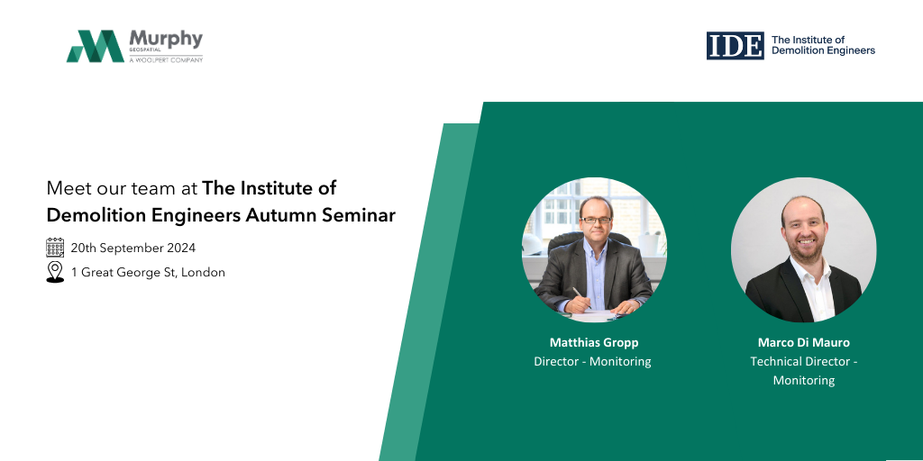 Murphy Geospatial to Exhibit and Attend the IDE Autumn Seminar 2024 in London on 20th September